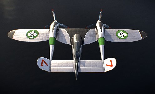 modern heavy fighter 3d model