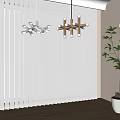 Modern lamp combination chandelier 3d model