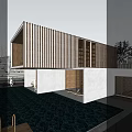 Boutique Villa Modern Wooden And White Exterior With Swimming Pool Wooden Steps And Natural Surroundings