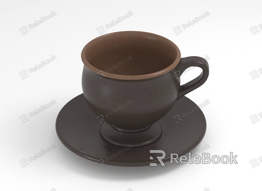 Modern coffee cup model