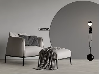 Modern Leisure Chair Recliner Single Sofa Single Chair 3d model