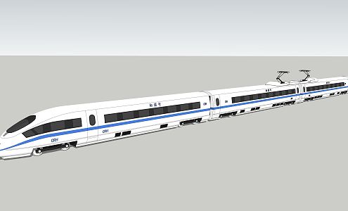 Modern high-speed rail China high-speed rail train harmonic number EMU 3d model