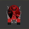 Red Ready Mix Concrete Truck With Large Drum And Commercial Vehicle Design