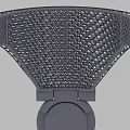 Multifunctional Functional Desk With Modern Mesh Structure And Circular Component Design