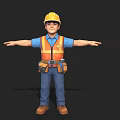 Diverse Game and Movie Characters Featuring Firefighter Doctor Construction Worker Police Officer and Student