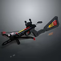 Crossbow Mechanical Crossbow Shift Bow and Arrow Shoot Far Equipment Weapons High-tech Crossbow 3d model