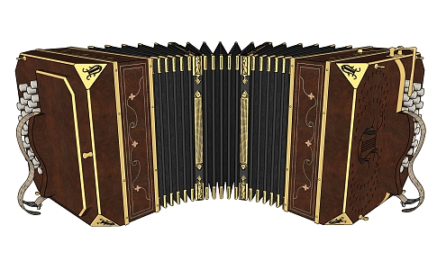 Accordion 3d model