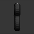 Black Safety Device Featuring Yellow Lightning Warning Symbol And Textured Grip