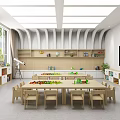 Modern Kindergarten Function Classroom 3d model