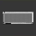 BRAVEN High Performance Computer Cooler Featuring Silver Mesh Design and Aluminum Build for Heat Dissipation