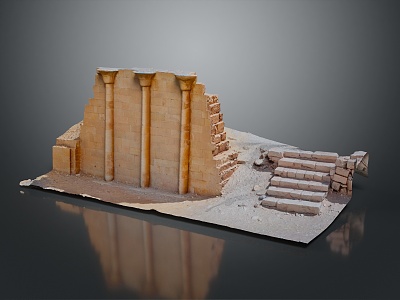 Monuments Sites Ruins Castle Fortress Ancient Castle Ancient Ruins Realistic 3d model