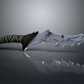 Serrated Sharp Blade Knife With Textured Striped Handle And Modern Design