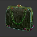 Elegant Vintage Bronze Leather Handbag With Metallic Accents And Top Handles