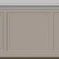 Elegant Gypsum Cornice Wall Decor With Classic Patterned Frames In Beige Interior Design