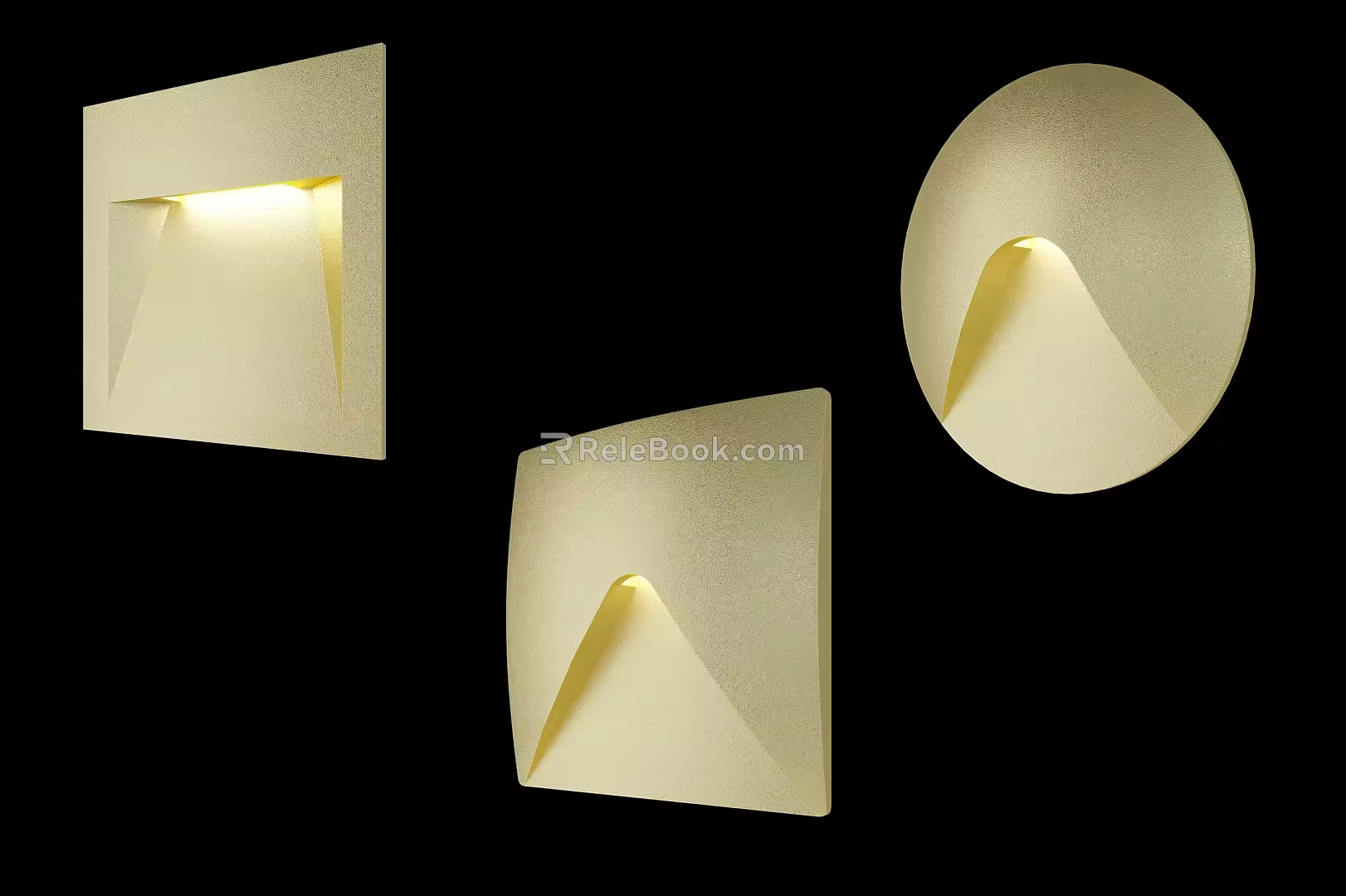 Nordic Simple Light Luxury Built-in Stair Wall Lamp 3d model