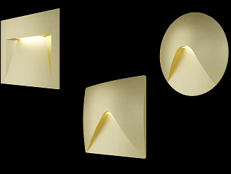 Nordic Simple Light Luxury Built-in Stair Wall Lamp 3d model