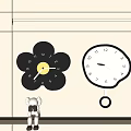 Modern clock wall clock 3d model