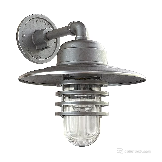 LED Recessed Spotlights With Metal Design And Transparent Striped Shade For Home Lighting 3d model 
