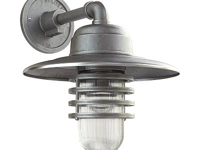 LED Recessed Spotlights With Metal Design And Transparent Striped Shade For Home Lighting 3d model