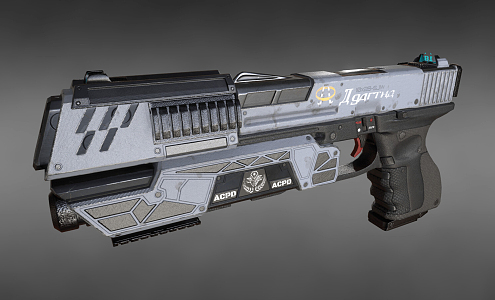 Modern Sci-Fi Gun Sci-Fi Pistol 3d model