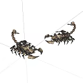 Metal Scorpion Decorative Ornament Set with Intricate Craft Design for Home