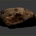 Rustic Wooden Log With Natural Grain Texture And Rough Surface For Decorative Use 3d model