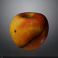 Fresh Red and Yellow Apple with Shiny Surface and Natural Spots