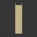 Simple Wooden Ladder Shelf With Multiple Storage Shelves For Home Interior