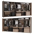 Organized Modern Closet Interior Design With Hanging Clothes Shelves Drawers And Shoe Storage