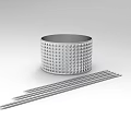 Household Metal Mesh Container With Two Long Chopsticks For Daily Use