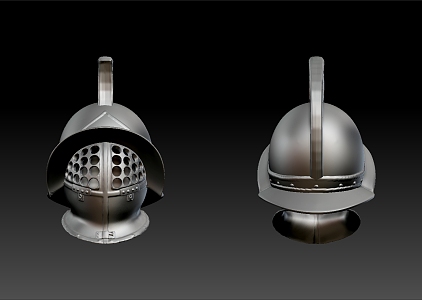 Modern Helmet Medieval European Helmet Mask 3d model