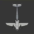 White Unicorn Like Game Movie Character With Airplane Wings Tail Red Eyes And Propellers