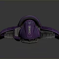 Purple Sci Fi Mechanical Device Showcasing Metallic Components And Futuristic Panel Design