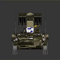 Armored Military Tank With Camouflage Pattern Tracked Chassis And Weapon System