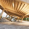 New Chinese Style Corridor Viewing Platform Rural Corridor Rural Structure Rural Rest Space 3d model