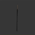 Detailed 3D Model Sword With Wooden Handle And Long Metal Blade