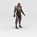 Technology Exhibition Hall Features Interactive Futuristic Armor Model With Detailed Design
