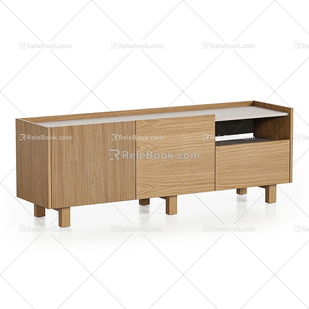 Nordic Minimalist TV Cabinet TV Cabinet Minimalist TV Cabinet 3d model