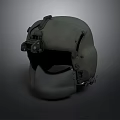 Tactical Military Helmet With Night Vision Mount And Adjustable Chin Strap For Combat Use