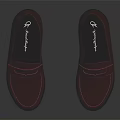 Red Leather Loafers with Platform Sole and Sleek Fashionable Design for Modern Casual Wear