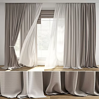 Curtains 3d model