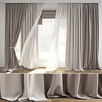 Curtains 3d model