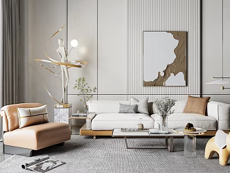 Modern Sofa Coffee Table Combination Sofa Coffee Table 3d model