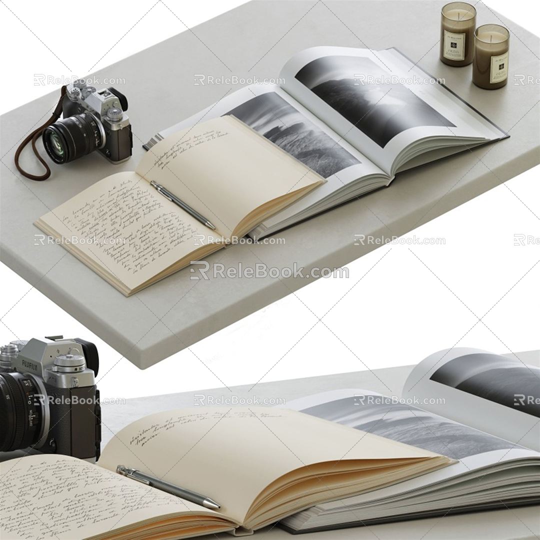 Modern Books Books Newspapers 3d model