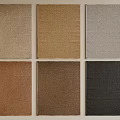 Different Colored Square Rugs with Various Textures for Home Decor