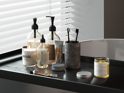 Modern toiletries 3d model