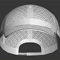 White Mesh Baseball Cap With Breathable Design For Daily Wear
