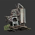 Industrial LOFT lathe machine tool lathe machining turning 3d model