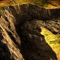 3D Garden Landscape Design In Open Book With Realistic Grass And Rocky Terrain