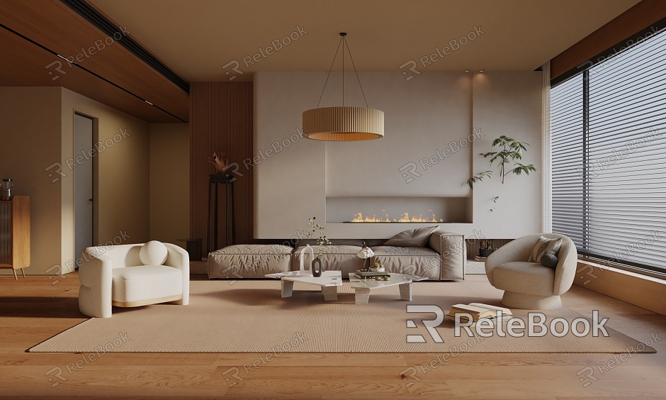 modern living room model